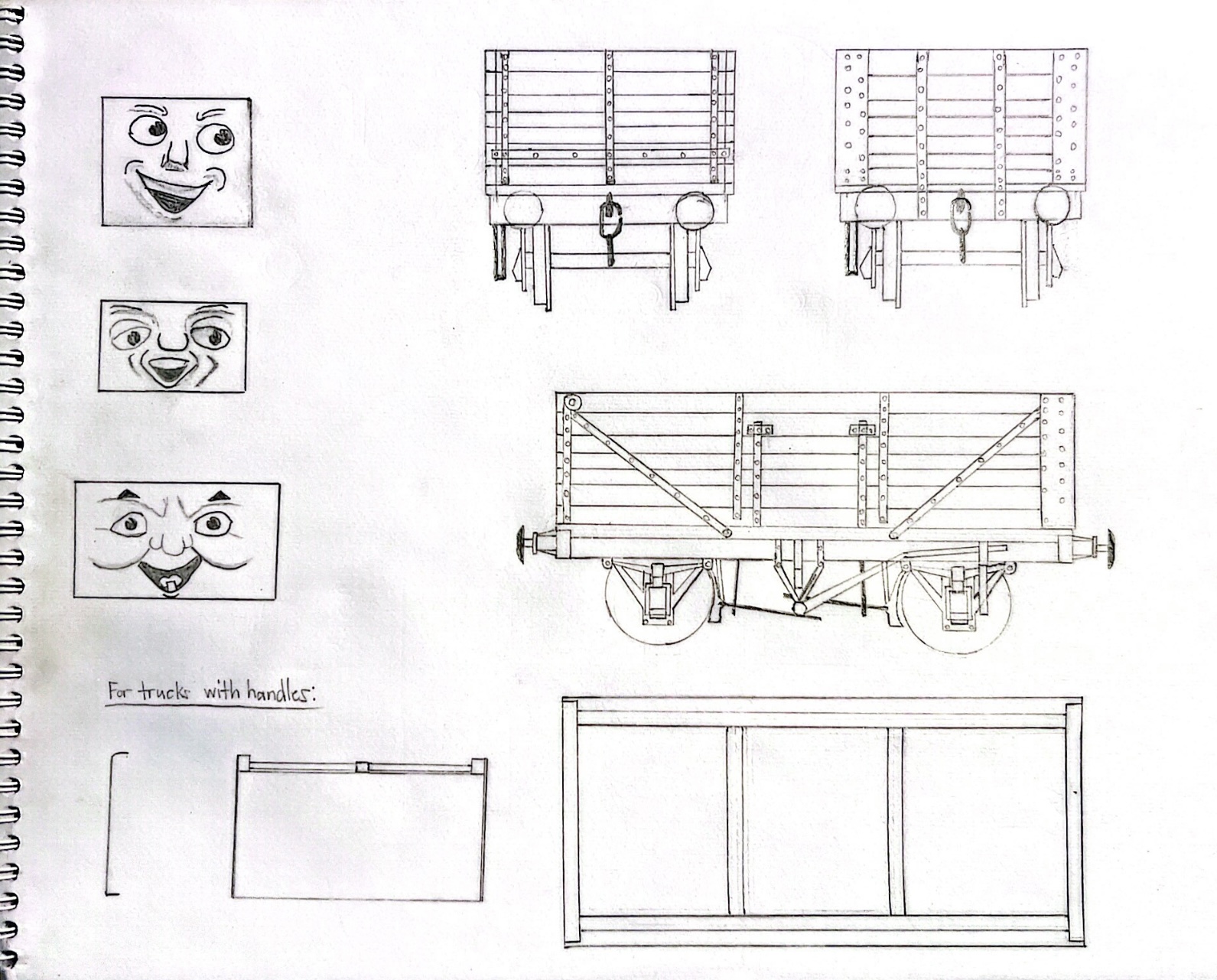 7-Plank (Troublesome) Trucks + S.C. Ruffey